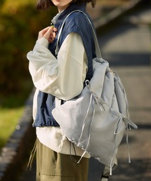 ROPE' PICNIC | A4対応・撥水加工/リボンドロストリングナップザック(バックパック/リュック)