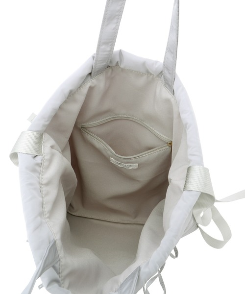 ROPE' PICNIC(ロペピクニック)の「A4対応・撥水加工/リボンドロストリングナップザック(バックパック/リュック・レディース・ライトグレー/ブラック・FREE)」の13枚目の写真