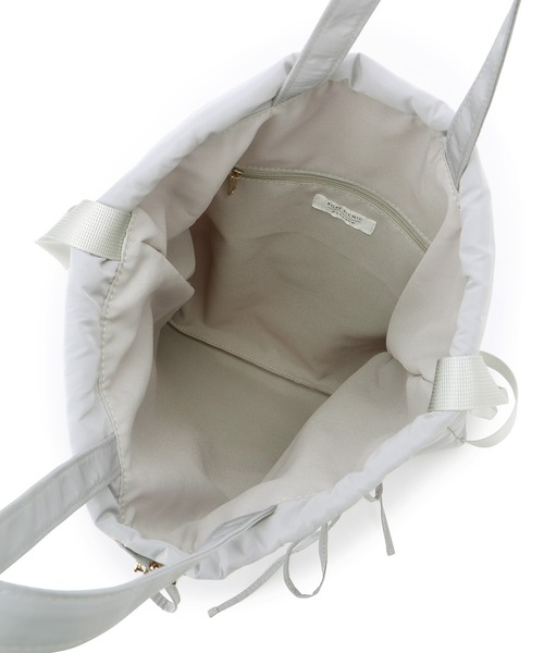 ROPE' PICNIC(ロペピクニック)の「A4対応・撥水加工/リボンドロストリングナップザック(バックパック/リュック・レディース・ライトグレー/ブラック・FREE)」の14枚目の写真