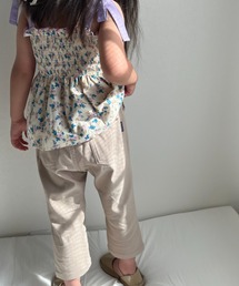 Moujonjon | 無地・ギンガムストレッチツイル7分丈パンツ(その他パンツ)