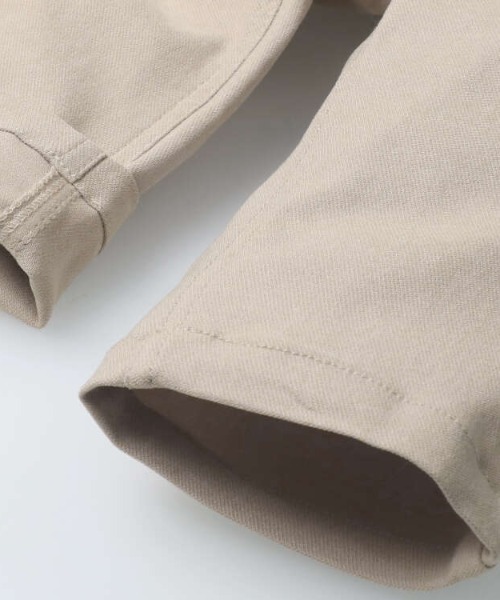 Moujonjon(ムージョンジョン)の「無地・ギンガムストレッチツイル7分丈パンツ(その他パンツ・キッズ・ブラック/ベージュ・90/100/110/120/130/140)」の6枚目の写真