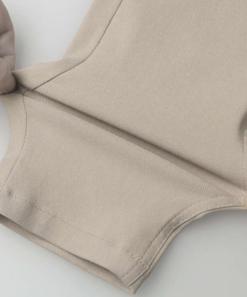 Moujonjon(ムージョンジョン)の「無地・ギンガムストレッチツイル7分丈パンツ(その他パンツ・キッズ・ブラック/ベージュ・90/100/110/120/130/140)」の9枚目の写真