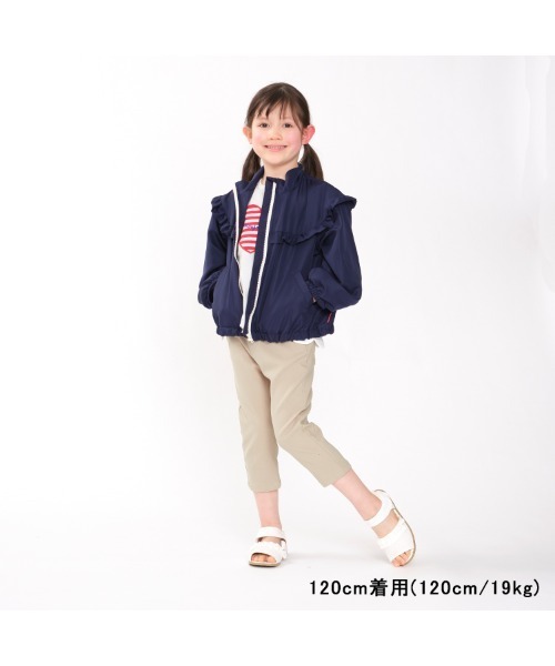 Moujonjon(ムージョンジョン)の「無地・ギンガムストレッチツイル7分丈パンツ(その他パンツ・キッズ・ブラック/ベージュ・90/100/110/120/130/140)」の12枚目の写真