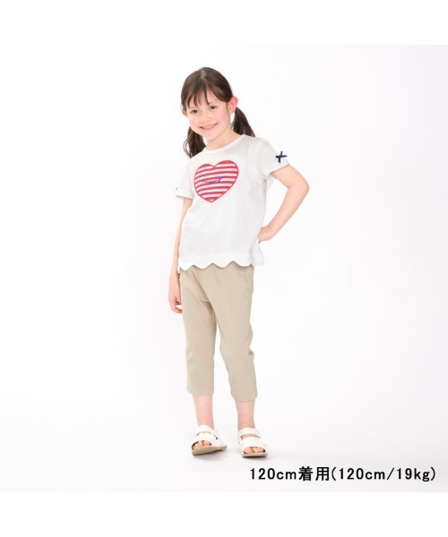 Moujonjon(ムージョンジョン)の「無地・ギンガムストレッチツイル7分丈パンツ(その他パンツ・キッズ・ブラック/ベージュ・90/100/110/120/130/140)」の14枚目の写真