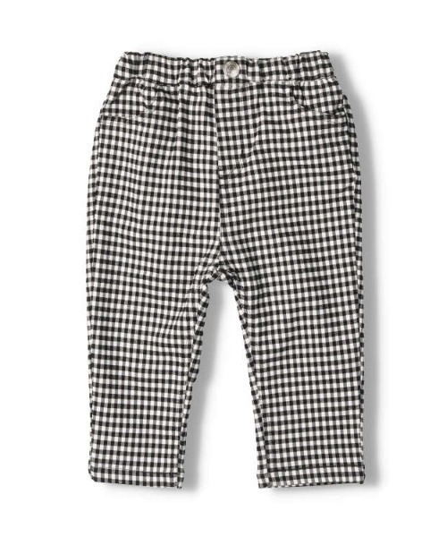 Moujonjon(ムージョンジョン)の「無地・ギンガムストレッチツイル7分丈パンツ(その他パンツ・キッズ・ブラック/ベージュ・90/100/110/120/130/140)」の16枚目の写真