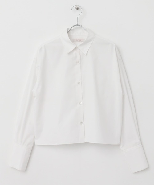 F by ROSSO（エフバイロッソ）の「F by ROSSO　クロップドシャツ（シャツ/ブラウス・レディース・ブルー系その他/ピンク系その他/オフホワイト・FREE）」の19枚目の写真