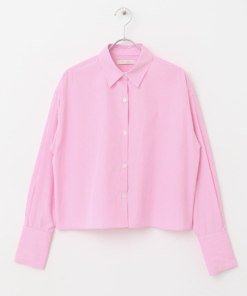 F by ROSSO（エフバイロッソ）の「F by ROSSO　クロップドシャツ（シャツ/ブラウス・レディース・ブルー系その他/ピンク系その他/オフホワイト・FREE）」の17枚目の写真