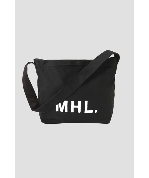 MHL.（エムエイチエル）の「HEAVY COTTON CANVAS（ショルダーバッグ・レディース・ブラック/ホワイト・FREE）」の2枚目の写真