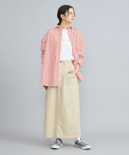 PENNEYS（ぺニーズ）の「PENNEYS（ぺニーズ）別注カツラギナロースカート（スカート・レディース・ナチュラル/ネイビー・M/L）」の15枚目の写真