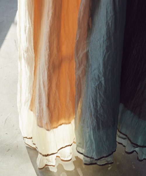 Unitage（ユニテージ）の「クリンクルキャミワンピース（ワンピース・レディース・ベージュ/ライトグリーン・FREE）」の20枚目の写真