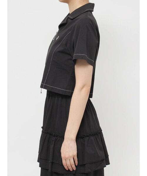 jouetie（ジュエティ）の「カラーステッチコンパクトZIPシャツ【セットアップ対応】（シャツ/ブラウス・レディース・アイボリー/レッド/ブラウン/ブラック・MEDIUM）」の19枚目の写真