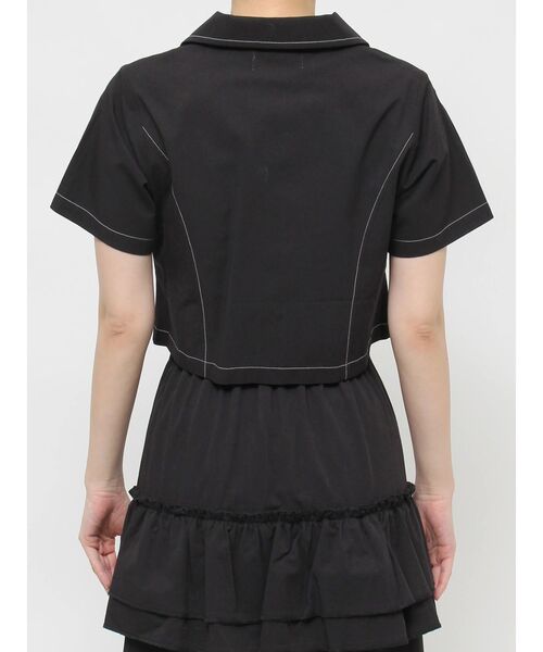 jouetie（ジュエティ）の「カラーステッチコンパクトZIPシャツ【セットアップ対応】（シャツ/ブラウス・レディース・アイボリー/レッド/ブラウン/ブラック・MEDIUM）」の18枚目の写真