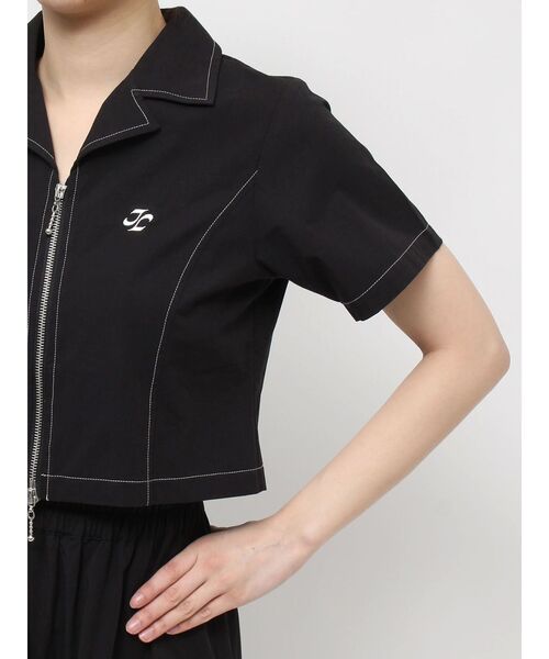 jouetie（ジュエティ）の「カラーステッチコンパクトZIPシャツ【セットアップ対応】（シャツ/ブラウス・レディース・アイボリー/レッド/ブラウン/ブラック・MEDIUM）」の16枚目の写真