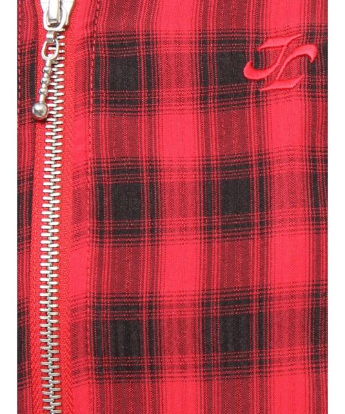 jouetie（ジュエティ）の「カラーステッチコンパクトZIPシャツ【セットアップ対応】（シャツ/ブラウス・レディース・アイボリー/レッド/ブラウン/ブラック・MEDIUM）」の11枚目の写真