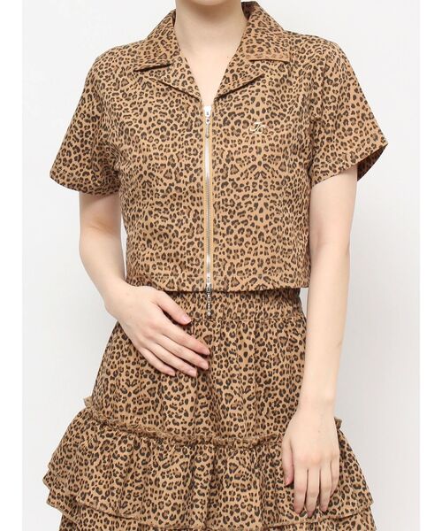 jouetie（ジュエティ）の「カラーステッチコンパクトZIPシャツ