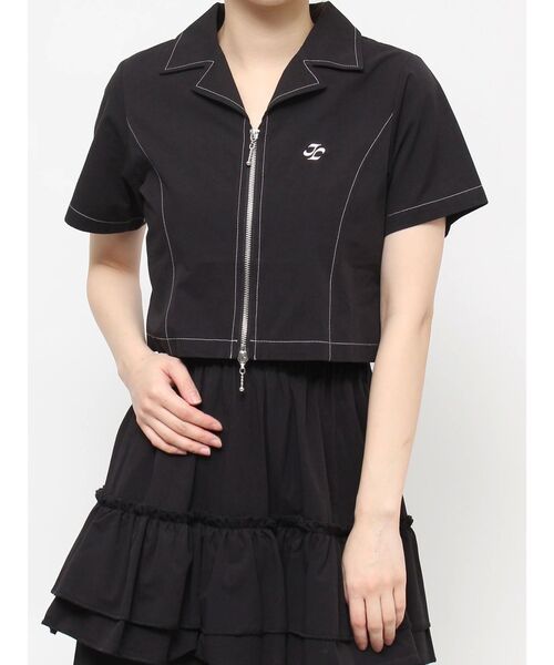 ジュエティー jouetie カラーステッチコンパクトZIPシャツ ダブルZIP ショート丈 セットアップ コンパクト ロック アミアヤ レディース ブランド 楽天市場】ジュエティー jouetie カラーステッチコンパクトZIP