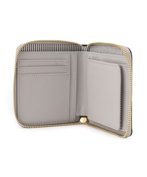 Ober Tashe（オーバータッシェ）の「【新生活・新学期】角シボミドルラウンド財布（財布・レディース・グレイッシュベージュ/ライトグレー/ピンクベージュ/ブラック・FREE）」の6枚目の写真