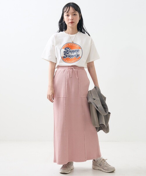 FREAK'S STORE(フリークスストア)の「ダメージ ワッフル スカート(スカート・レディース・ナチュラル/ピンク/ブラック・フリ-)」の20枚目の写真