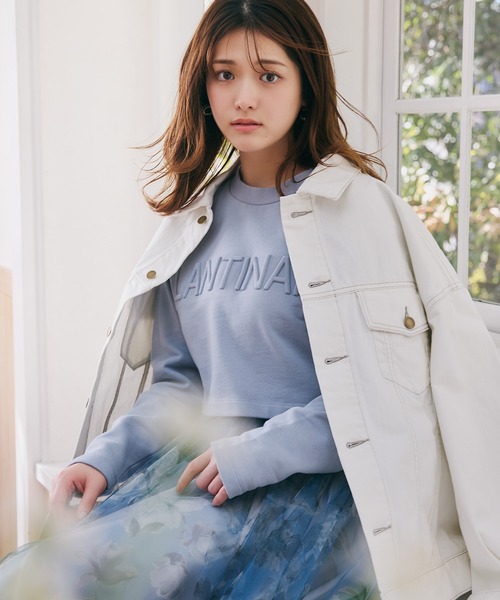 LANTINAM(ランティナム)の「【ユニセックス】エンボスロゴスウェット(2丈展開)(スウェット・レディース・アイボリー/ライトブルー/アッシュグレー・M/L)」の19枚目の写真