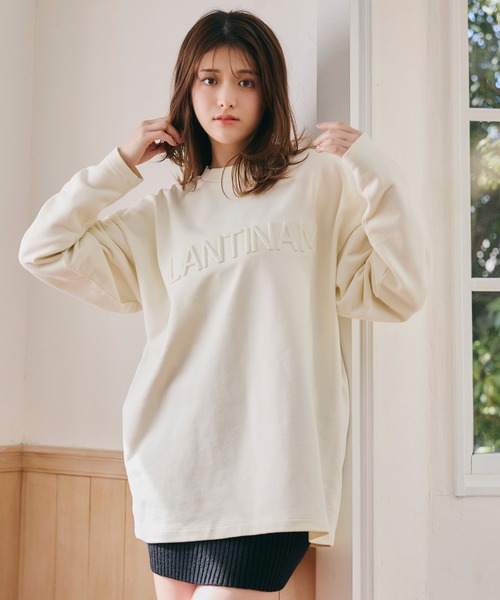 セール】【ユニセックス】エンボスロゴスウェット(2丈展開