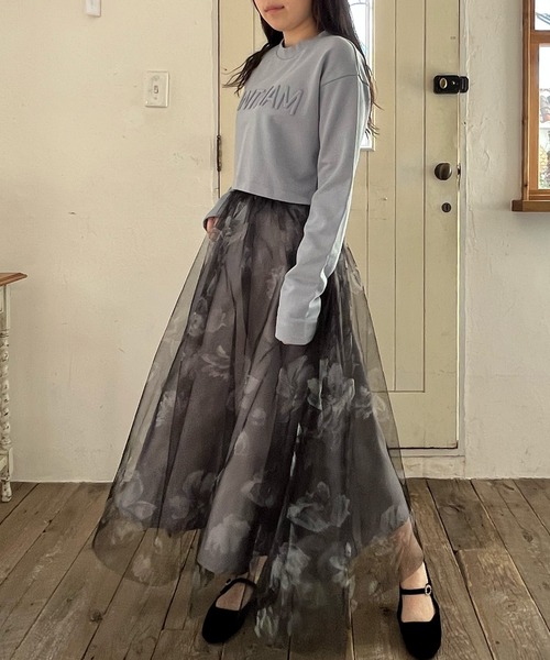 LANTINAM(ランティナム)の「【ユニセックス】エンボスロゴスウェット(2丈展開)(スウェット・レディース・アイボリー/ライトブルー/アッシュグレー・M/L)」の12枚目の写真