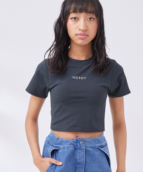 NERGY（ナージー）の「【skin wear】UV & 水陸両用 & 保湿 CREORAカップ付きTシャツ（Tシャツ/カットソー・レディース・ブルー/ブラック・M/S）」の19枚目の写真