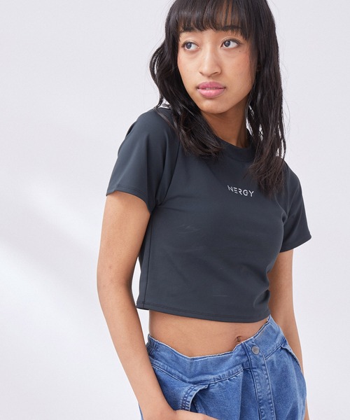 NERGY（ナージー）の「【skin wear】UV & 水陸両用 & 保湿 CREORAカップ付きTシャツ（Tシャツ/カットソー・レディース・ブルー/ブラック・M/S）」の20枚目の写真