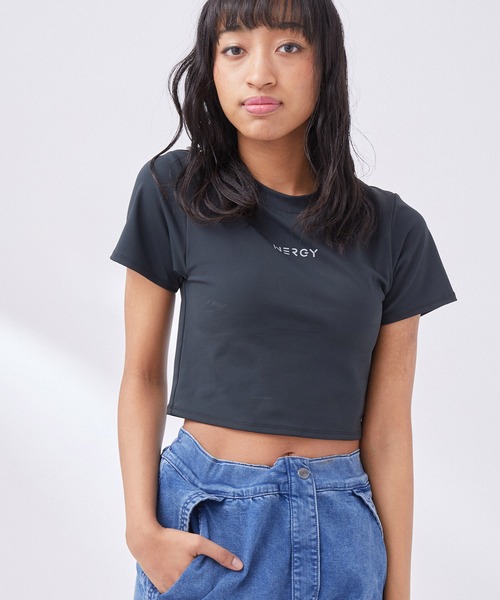 NERGY（ナージー）の「【skin wear】UV & 水陸両用 & 保湿 CREORAカップ付きTシャツ（Tシャツ/カットソー・レディース・ブルー/ブラック・M/S）」の21枚目の写真