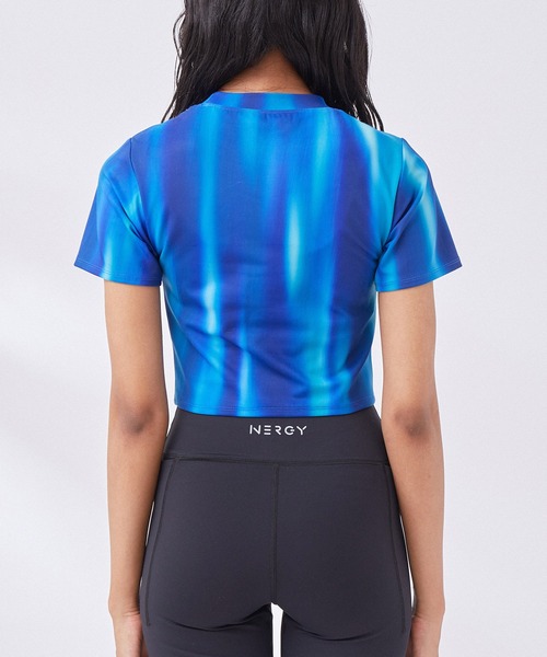 NERGY（ナージー）の「【skin wear】UV & 水陸両用 & 保湿 CREORAカップ付きTシャツ（Tシャツ/カットソー・レディース・ブルー/ブラック・M/S）」の15枚目の写真