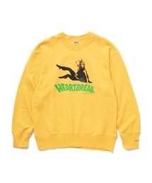 JANE & THE HEARTBREAKERS(WF[AhUn[guCJ[Y)L/S PRINTED CREW NECK SWEAT SHIRT "VARICK"(XEFbg)