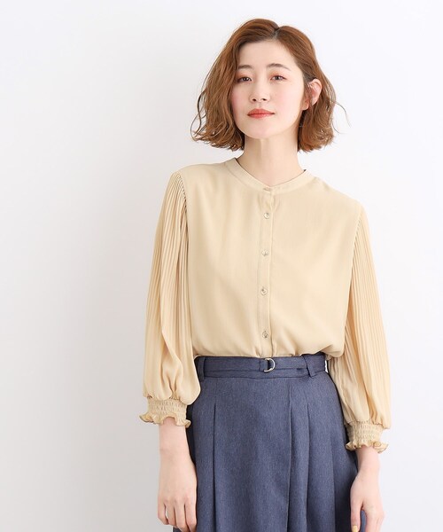 grove(グローブ)の「◆前後2WAY楊柳シャーリングブラウス(シャツ/ブラウス・レディース・オフホワイト/ブラック/イエロー系その他・03/02/01/04/05)」の22枚目の写真