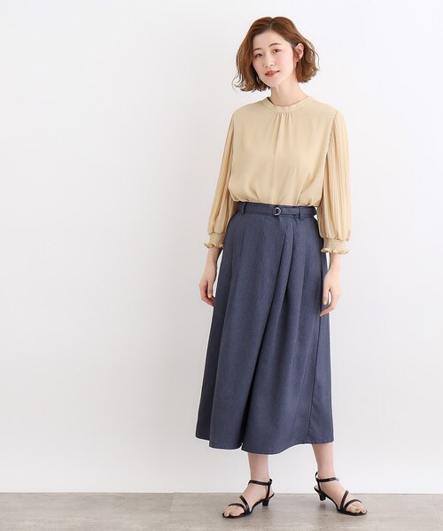 grove(グローブ)の「◆前後2WAY楊柳シャーリングブラウス(シャツ/ブラウス・レディース・オフホワイト/ブラック/イエロー系その他・03/02/01/04/05)」の20枚目の写真