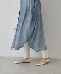 BEARDSLEY（ビアズリー）の「【BEARDSLEY】2WAYシフォンデニムシャツ  