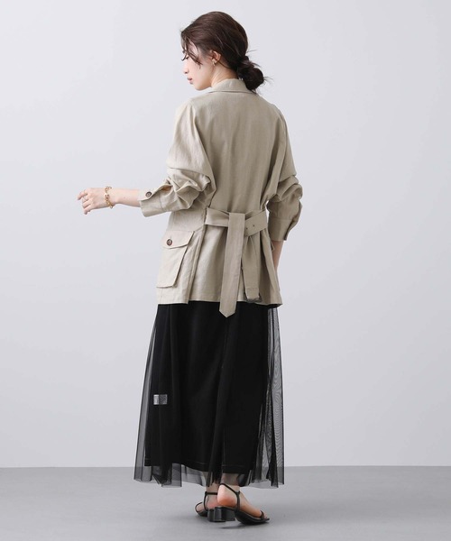 Gready Brilliant 長袖 ワンピース チュール チャコールグレー Gready