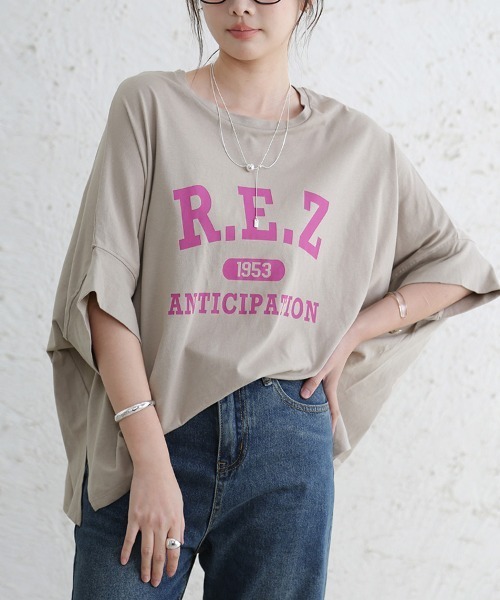 セール】英字モモンガTシャツ（Tシャツ/カットソー）｜Doux Belle