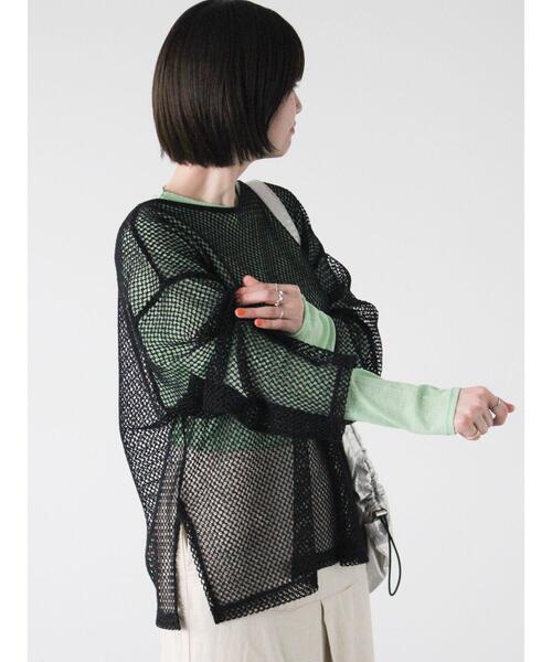 Lugnoncure（ルノンキュール）の「前後2WAYメッシュトップス（その他トップス・レディース・オフホワイト/ブラック/イエロー・F）」の18枚目の写真