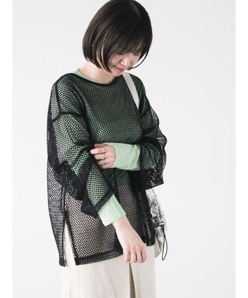 Lugnoncure（ルノンキュール）の「前後2WAYメッシュトップス（その他トップス・レディース・オフホワイト/ブラック/イエロー・F）」の19枚目の写真