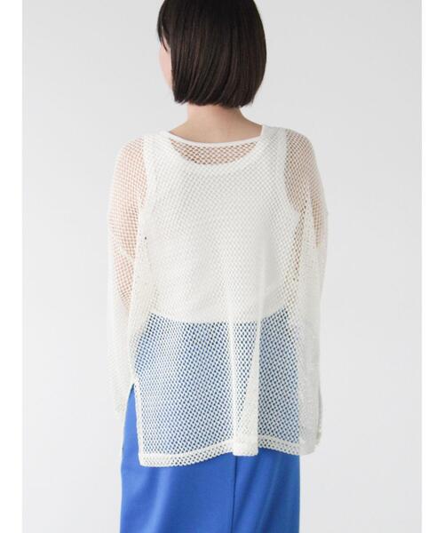 Lugnoncure（ルノンキュール）の「前後2WAYメッシュトップス（その他トップス・レディース・オフホワイト/ブラック/イエロー・F）」の12枚目の写真