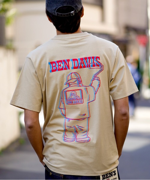 BEN DAVIS(ベンデイビス)の「《BEN DAVIS PROJECT LINE》PRINT T SHIRTS(Tシャツ/カットソー・メンズ・ベージュ/ホワイト/ブラック・MEDIUM/LARGE/X-LARGE)」の3枚目の写真