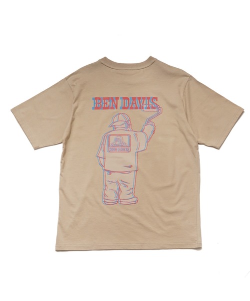 BEN DAVIS(ベンデイビス)の「《BEN DAVIS PROJECT LINE》PRINT T SHIRTS(Tシャツ/カットソー・メンズ・ベージュ/ホワイト/ブラック・MEDIUM/LARGE/X-LARGE)」の9枚目の写真