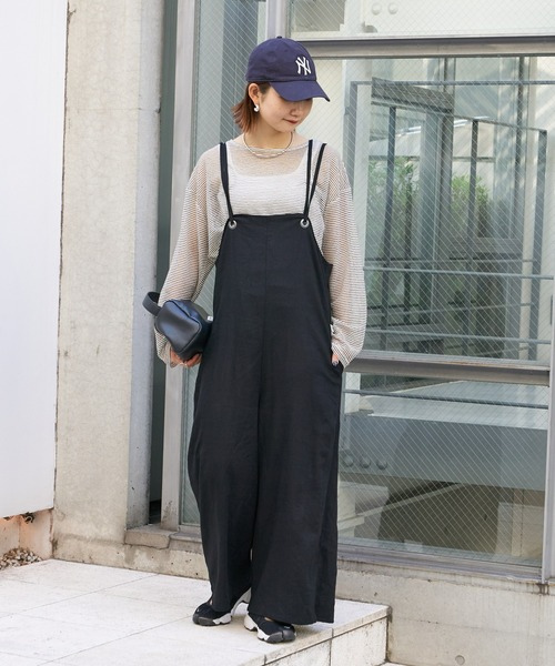 Franklin Climbing(フランクリンクライミング)の「【Retreat】2WAYキャミサロペット(サロペット/オーバーオール・レディース・ベージュ/インディゴブルー/ブラック・ONE SIZE)」の10枚目の写真