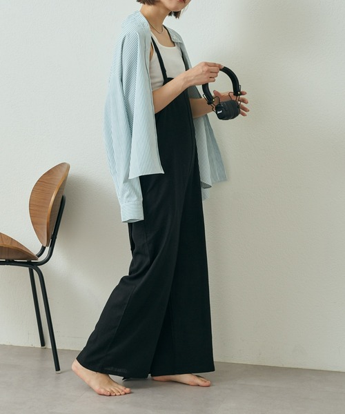 Franklin Climbing(フランクリンクライミング)の「【Retreat】2WAYキャミサロペット(サロペット/オーバーオール・レディース・ベージュ/インディゴブルー/ブラック・ONE SIZE)」の17枚目の写真