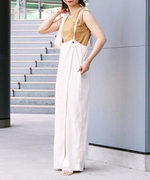 Franklin Climbing(フランクリンクライミング)の「【Retreat】2WAYキャミサロペット(サロペット/オーバーオール・レディース・ベージュ/インディゴブルー/ブラック・ONE SIZE)」の22枚目の写真