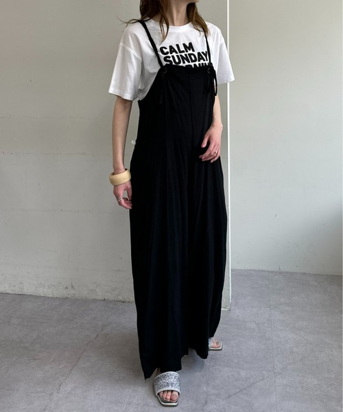 Franklin Climbing(フランクリンクライミング)の「【Retreat】2WAYキャミサロペット(サロペット/オーバーオール・レディース・ベージュ/インディゴブルー/ブラック・ONE SIZE)」の4枚目の写真