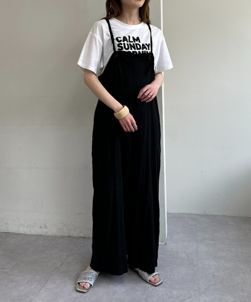 Franklin Climbing(フランクリンクライミング)の「【Retreat】2WAYキャミサロペット(サロペット/オーバーオール・レディース・ベージュ/インディゴブルー/ブラック・ONE SIZE)」の5枚目の写真