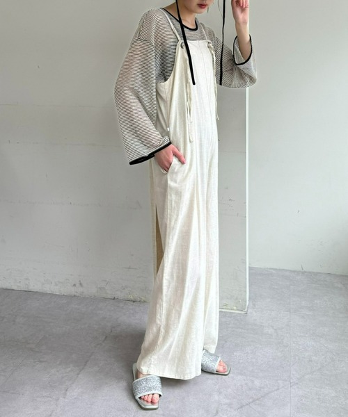 Franklin Climbing(フランクリンクライミング)の「【Retreat】2WAYキャミサロペット(サロペット/オーバーオール・レディース・ベージュ/インディゴブルー/ブラック・ONE SIZE)」の19枚目の写真