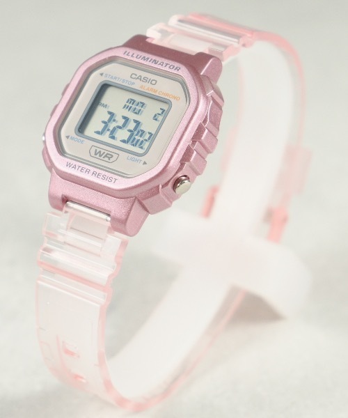 CASIO(カシオ)の「CASIO 腕時計スタンダード デジタル クリアー ミニ LA20WHS(デジタル腕時計・レディース・サックスブルー/クリア/ピンク・FREE)」の7枚目の写真