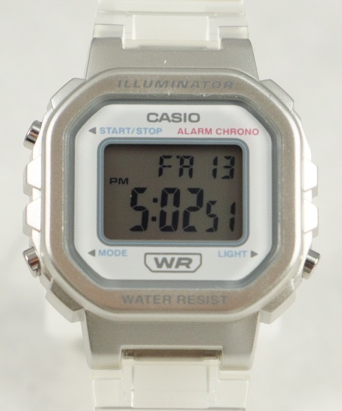 CASIO(カシオ)の「CASIO 腕時計スタンダード デジタル クリアー ミニ LA20WHS(デジタル腕時計・レディース・サックスブルー/クリア/ピンク・FREE)」の8枚目の写真