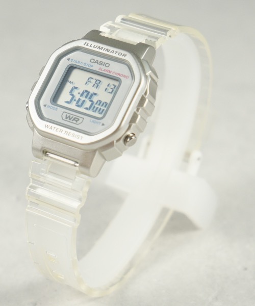 CASIO(カシオ)の「CASIO 腕時計スタンダード デジタル クリアー ミニ LA20WHS(デジタル腕時計・レディース・サックスブルー/クリア/ピンク・FREE)」の9枚目の写真