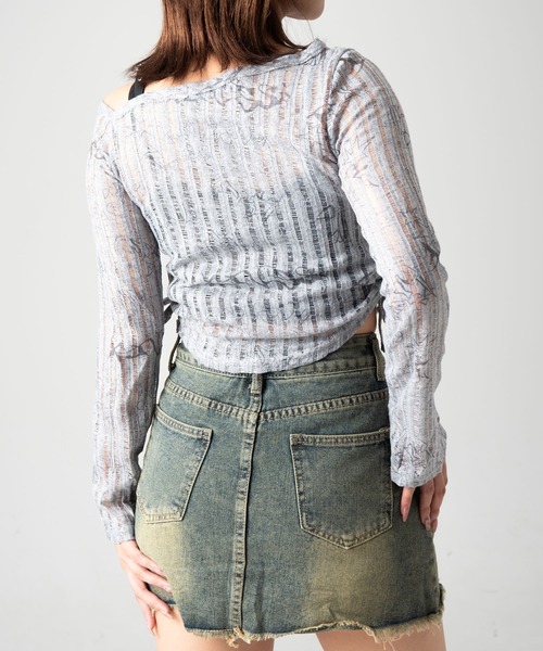.KOM（ドットコム）の「A'GEM/9 × .kom 『.KOM/ドットケーオーエム』 バタフライデザイントップス（その他トップス・レディース・グレー・S/M）」の20枚目の写真